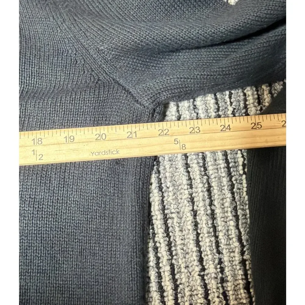 NEW Mens L Sonoma Midnight Black Pull-Over Quarter Zip Sweater Top - NWT